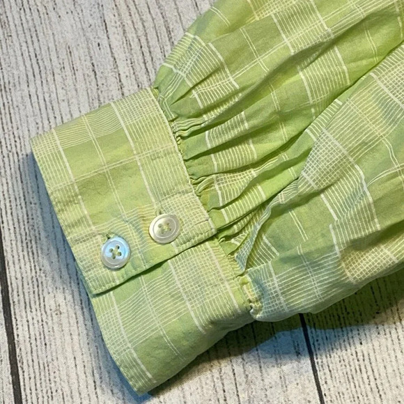 Free People Time‎ Out Lace Tunic Top SMALL Lime Combo - Picture 10 of 10